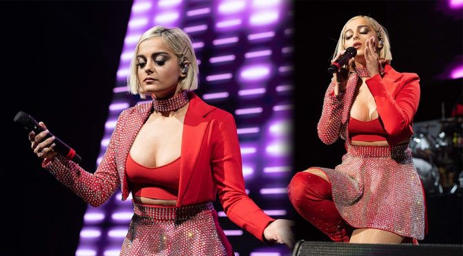 Bebe Rexha Performing Live at 99.7 Now POPTOPIA in San Jose