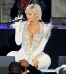 Bebe Rexha Big Cleavage On Stage