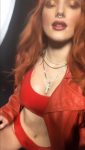 Bella Thorne Red Lingerie