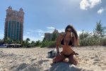 Claudia Romani Sexy Ass In Black Bikini