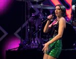Dua Lipa Sexy Legs On Stage