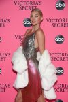 Elsa Hosk Sexy Silver Dress