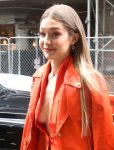 Gigi Hadid Braless Cleavage