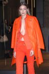 Gigi Hadid Braless Cleavage