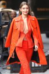 Gigi Hadid Braless Cleavage