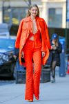 Gigi Hadid Braless Cleavage