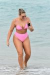 Iskra Lawrence Sexy Body In A Pink Bikini