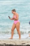 Iskra Lawrence Sexy Body In A Pink Bikini