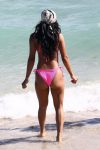 Karrueche Tran Sexy Pink Bikini