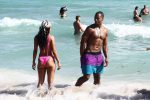 Karrueche Tran Sexy Pink Bikini