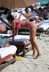 Karrueche Tran Sexy Pink Bikini