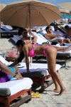 Karrueche Tran Sexy Pink Bikini