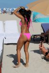 Karrueche Tran Sexy Pink Bikini