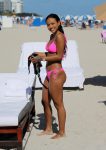 Karrueche Tran Sexy Pink Bikini