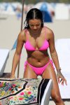 Karrueche Tran Sexy Pink Bikini