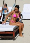 Karrueche Tran Sexy Pink Bikini