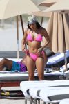 Karrueche Tran Sexy Pink Bikini