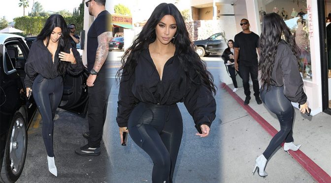 Kim Kardashian – Sexy Candids at Sap and Honey in Sherman Oaks