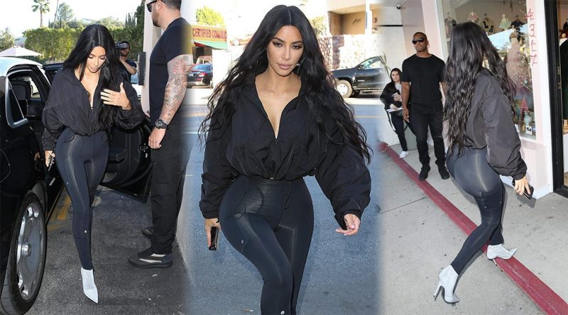 Kim Kardashian – Sexy Candids at Sap and Honey in Sherman Oaks