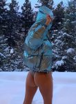 Kourtney Kardashian Bikini On Snow