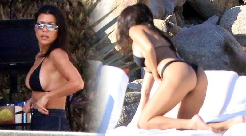 Kourtney Kardashian – Bikini Candids in Mexico
