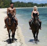 Megan Barton Hanson Sexy Black Thong Bikini