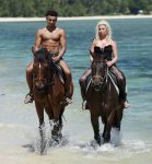 Megan Barton Hanson Sexy Black Thong Bikini