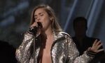 Miley Cyrus Sexy Braless On Stage