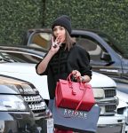 Olivia Culpo Red Sexy Boots