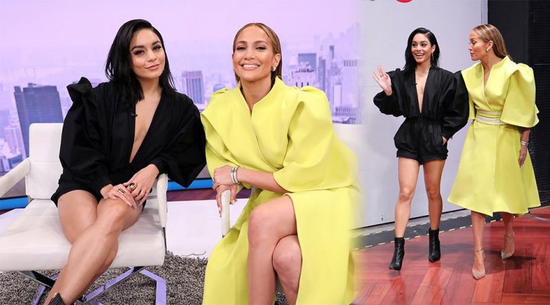 Vanessa Hudgens & Jennifer Lopez on Telemundo’s “Un Nuevo Dia” in Miami