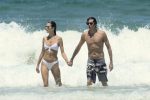 Alessandra Ambrosio Sexy White Bikini