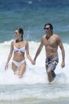 Alessandra Ambrosio Sexy White Bikini