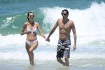 Alessandra Ambrosio Sexy White Bikini