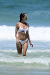 Alessandra Ambrosio Sexy White Bikini