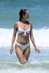 Alessandra Ambrosio Sexy White Bikini