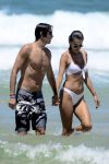 Alessandra Ambrosio Sexy White Bikini