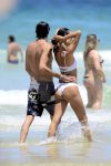 Alessandra Ambrosio Sexy White Bikini