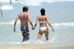 Alessandra Ambrosio Sexy White Bikini