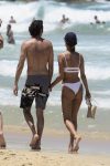 Alessandra Ambrosio Sexy White Bikini