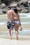 Alessandra Ambrosio Sexy White Bikini
