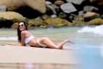 Alessandra Ambrosio Sexy White Bikini
