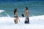 Alessandra Ambrosio Sexy White Bikini