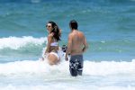 Alessandra Ambrosio Sexy White Bikini