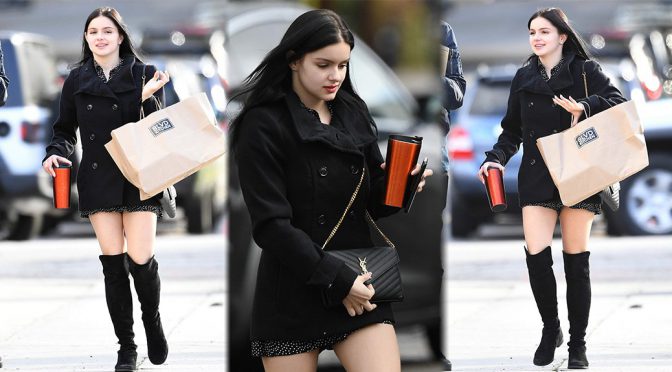 Ariel Winter Sexy Legs in Knee High Boots