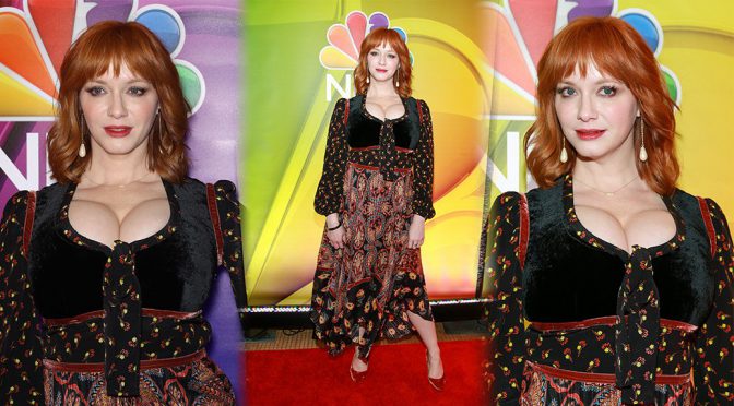 Christina Hendricks at NBC’s New York Mid Season Press Junket in New York