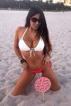 Claudia Romani Posing Sexy In Thong Bikini