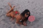 Claudia Romani Posing Sexy In Thong Bikini