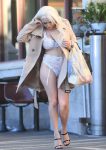 Courntey Stodden White Lingerie