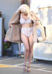 Courntey Stodden White Lingerie