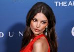 Emily Ratajkowski Sexy In Red Dress